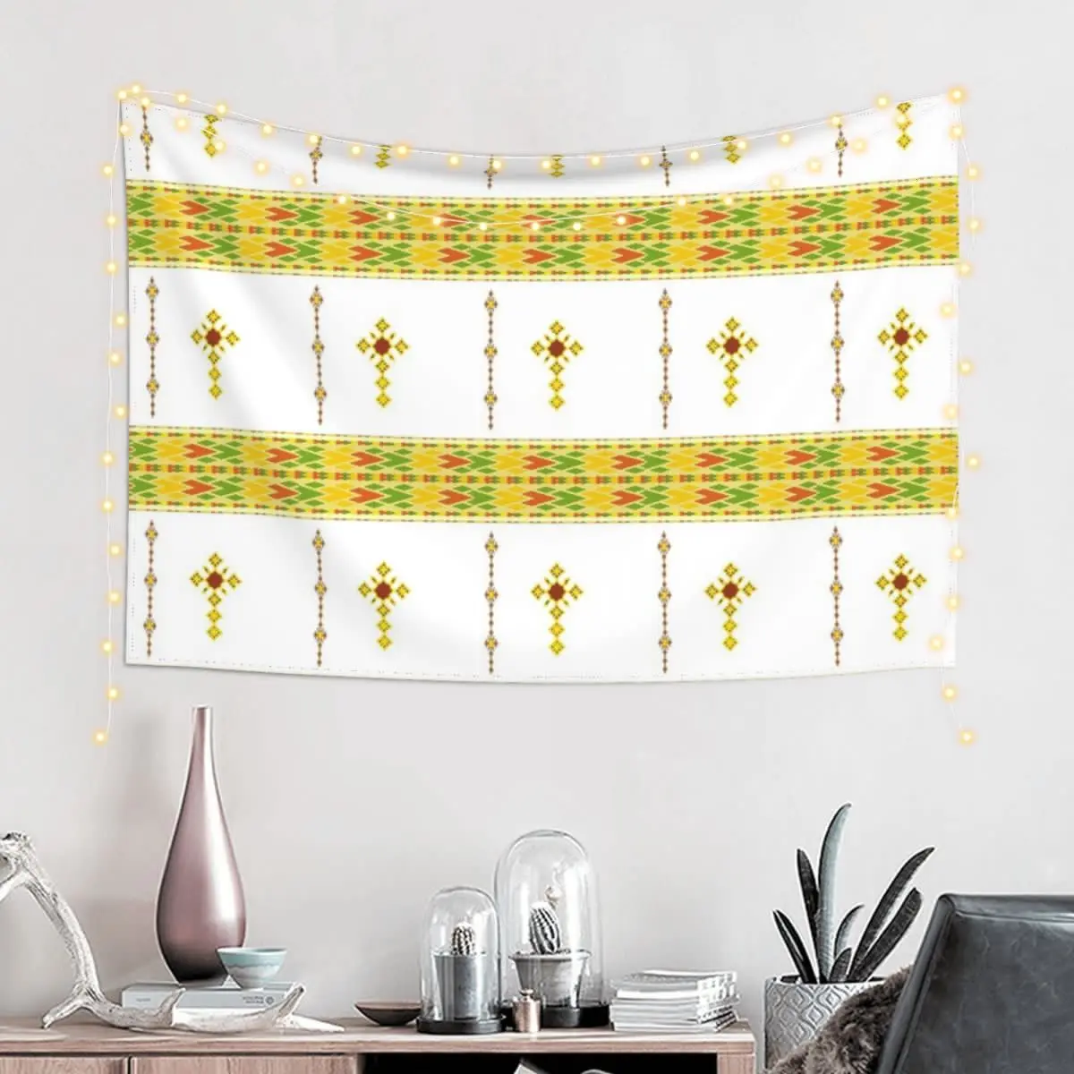 Ethiopian Habesha tibeb telet Tapestry Room Decor Aesthetic Room Decorator Tapestry