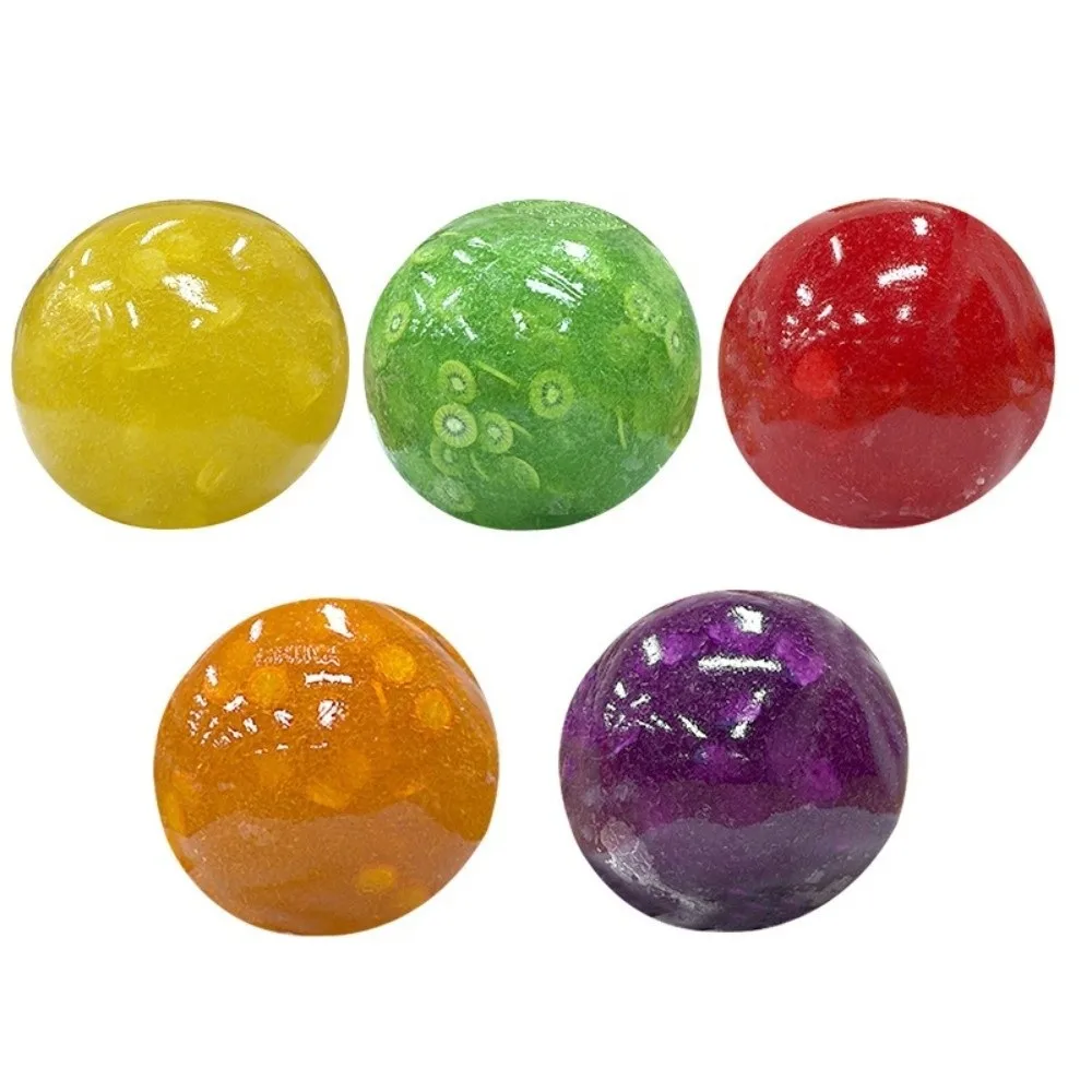 Fun Stress Relief Fruit Stress Balls Soft TPR Pinch Ball Random Decompression Sugar Smoothie Ball Adults