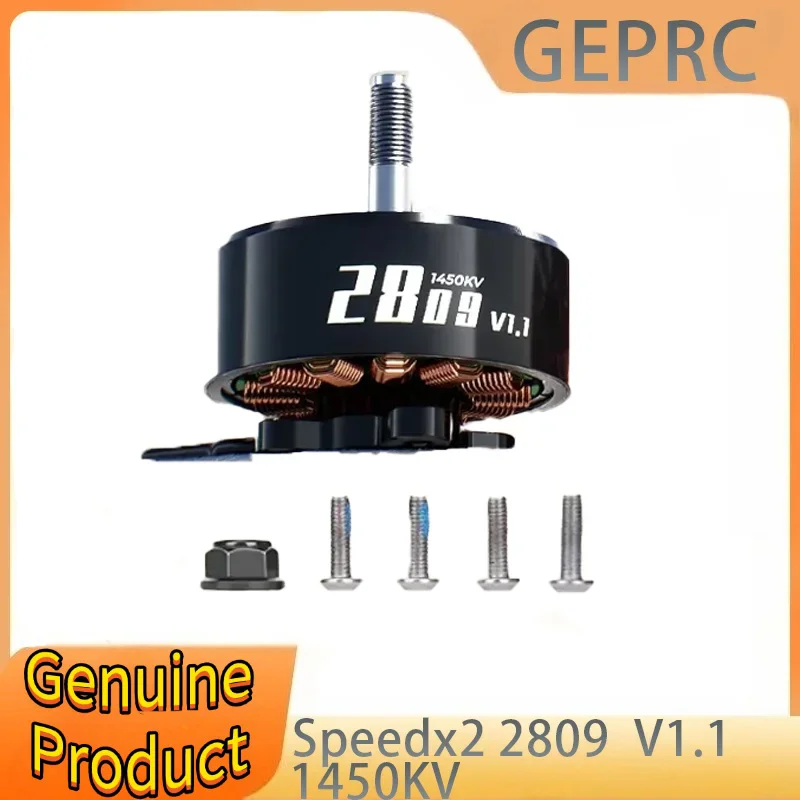 

GEPRC SPEEDX2 2809 V1.1 Motor Brushless Black with 7/8 Inch MOZ7 RC FPV Racing Drone Multicopter Accessories