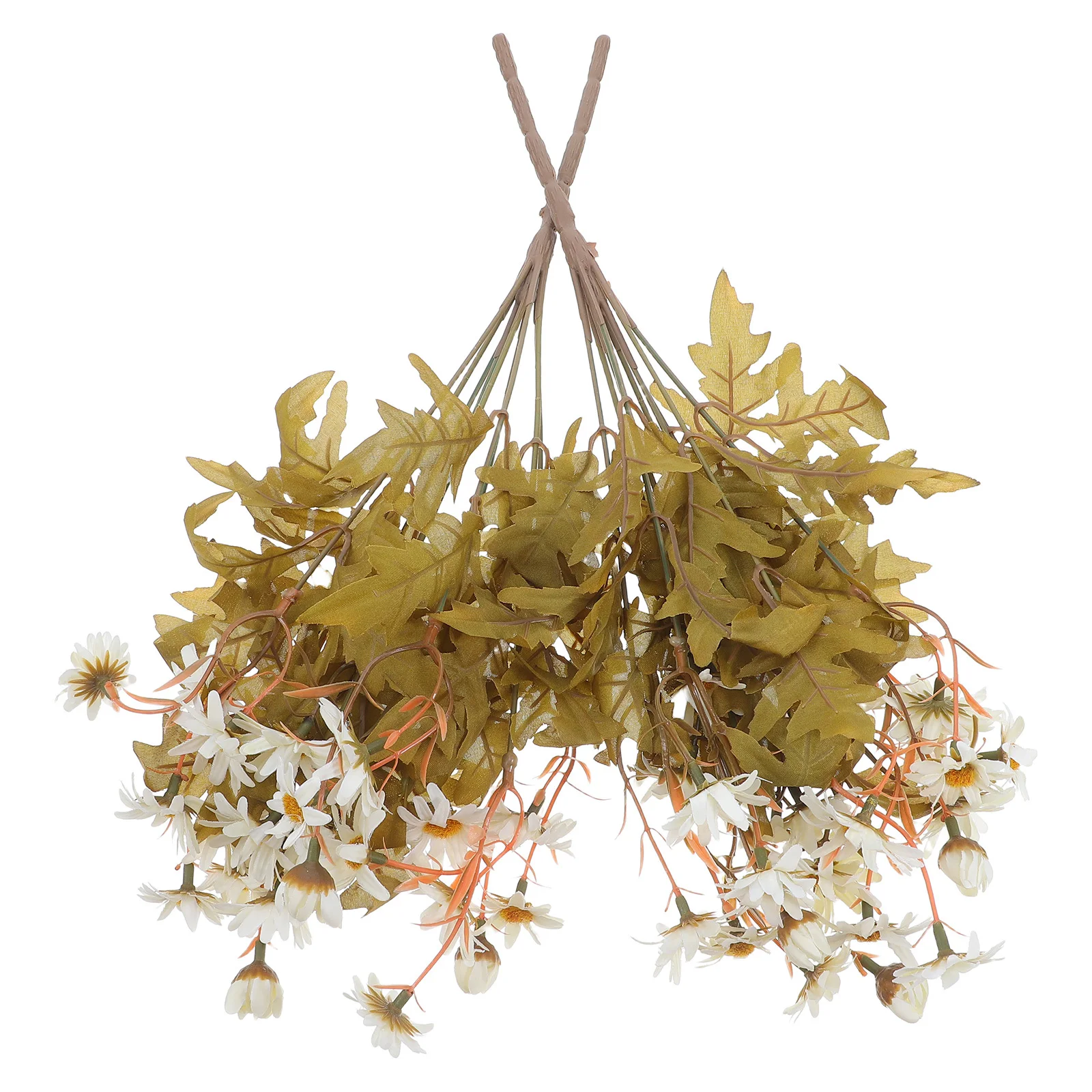 

2Pcs Faux Chrysanthemum Bouquet Realistic Artificial Daisy Flowers Decorative Fake Flower Centerpiece Dining Table Photography