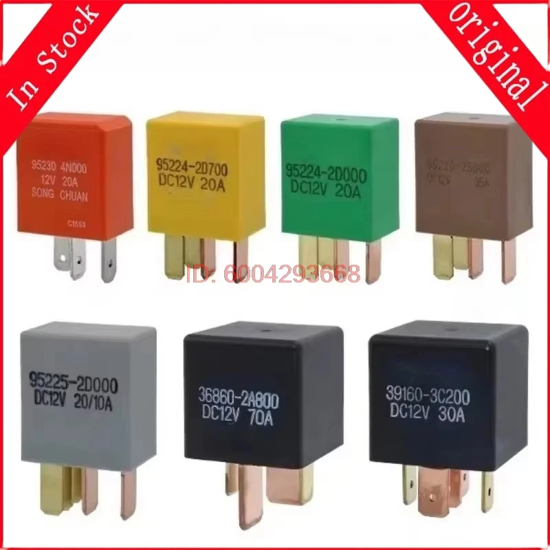 （Brand New Original）5pcs/lot 100% original genuine relay:12V  Low and Fan Air Conditioning Relay Car RelayGood