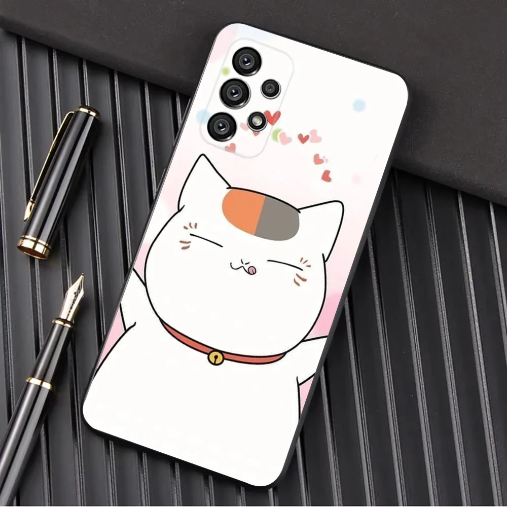 Nyanko S-Sensei  Phone Case For Samsung Galaxy A13,A21s,A22,A31,A32,A52,A53,A71,A80,A91 Soft Black Shell