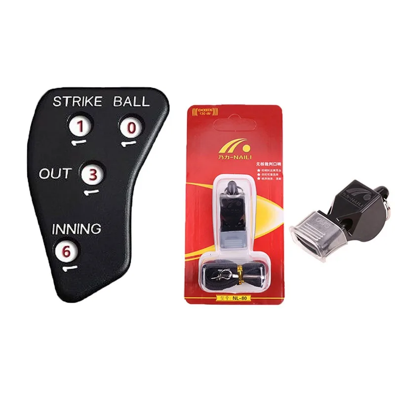 4 Wheel Baseball Counter Non-Slip Softball Umpire Indicator Baseball Scorer For Scorekeeper Recording Outs & Innings Balls