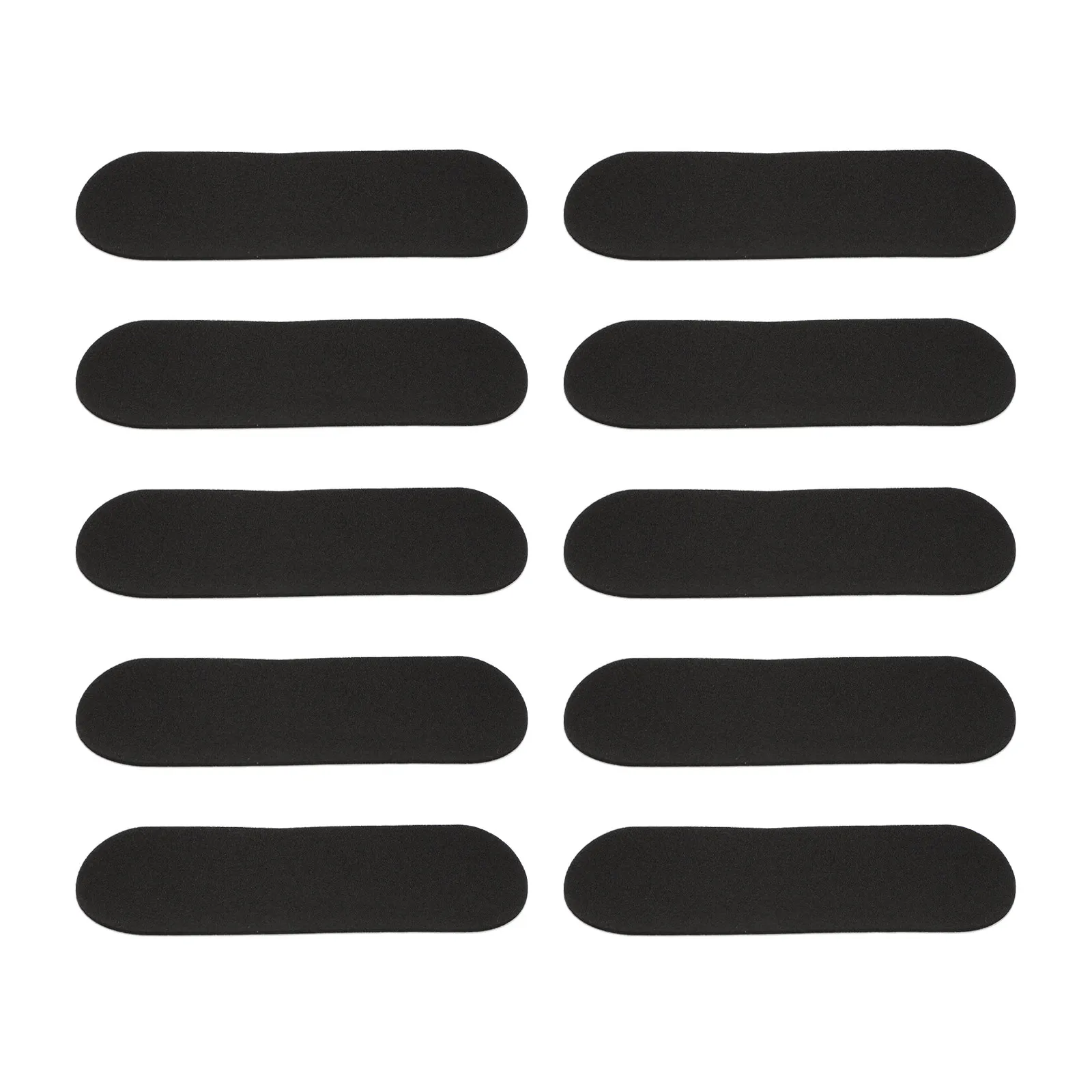10 قطع شريط لاصق أسود غير قابل للانزلاق للوح التزلج الصغير، مصنوع من مادة رغوية ممتازة مقاومة للخدش وذات التصاق قوي للاستخدام اليومي