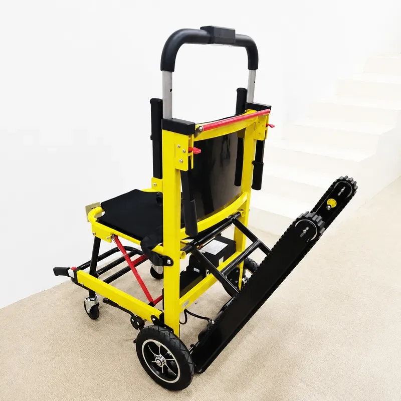 Electric Stair Climbing Wheelchair Stretcher Foldable Intelligent Stair Climbing Cart Enlarged Wheel Climbing Machine