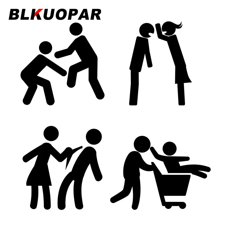 BLKUOPAR Poeple Couple Graphics Vinyl Decal Car Truck Window Car Stickers Sunscreen JTR Decals Vehicle RV Vinyl Material Decor