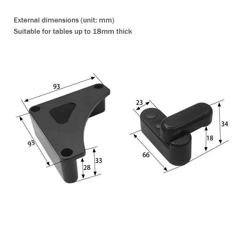 RV Supplies Complete Table Board Buckle Trailer Folding Outdoor Table Cabinet Board Rotary Lock