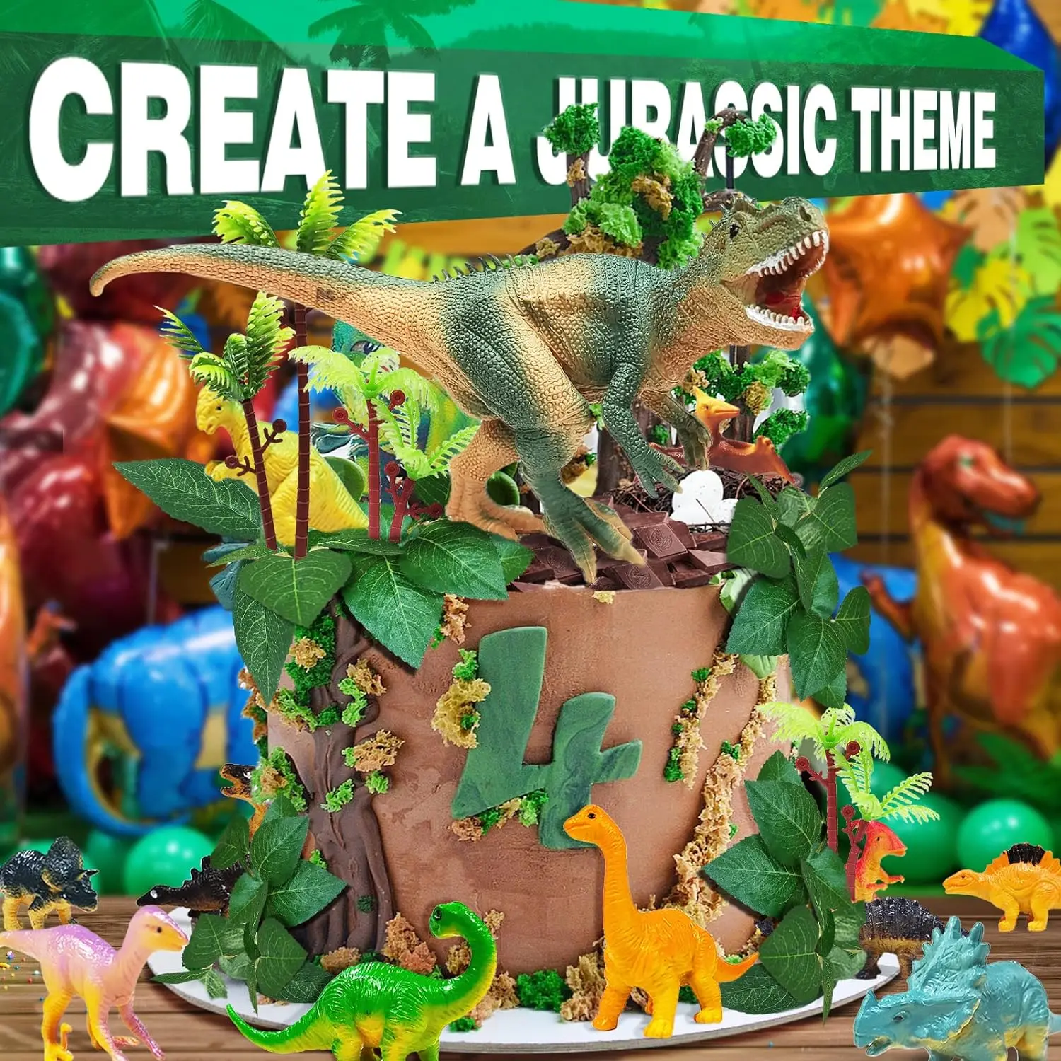 Little Dino Birthday Cake Decoration Dinosaur Cake Decoration Birthday Party Supplies Cute Dinosaur Cake toppers