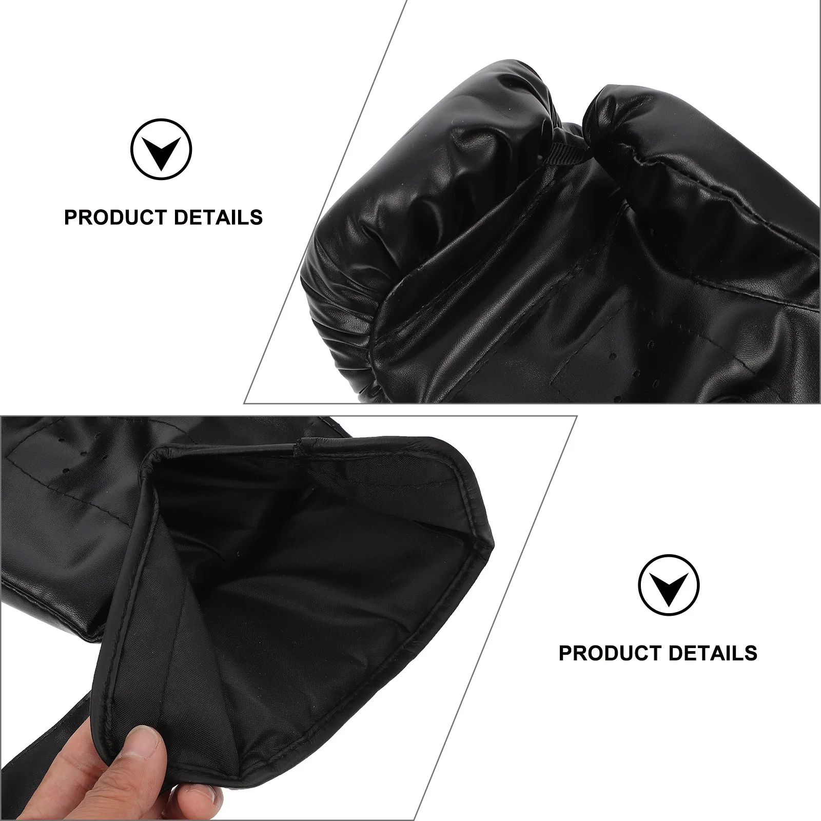 

1 Pair Training Boxing Gloves Thickened Pu Sparring Gloves For Heavy Bag Work Punch Mitts Kickboxing Thai Martial Arts