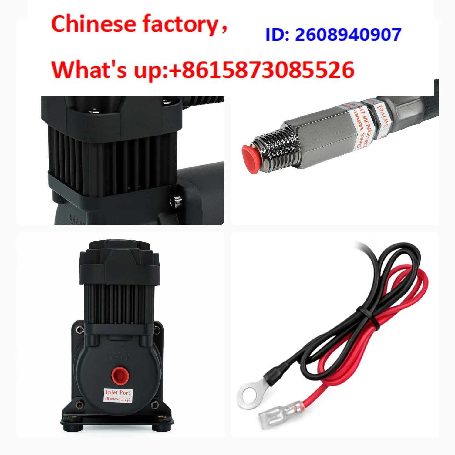 444C Air Compressor Air Suspension Retrofit High Pressure Air Pump Truck  Brake Horn Industrial Grade Oil Free