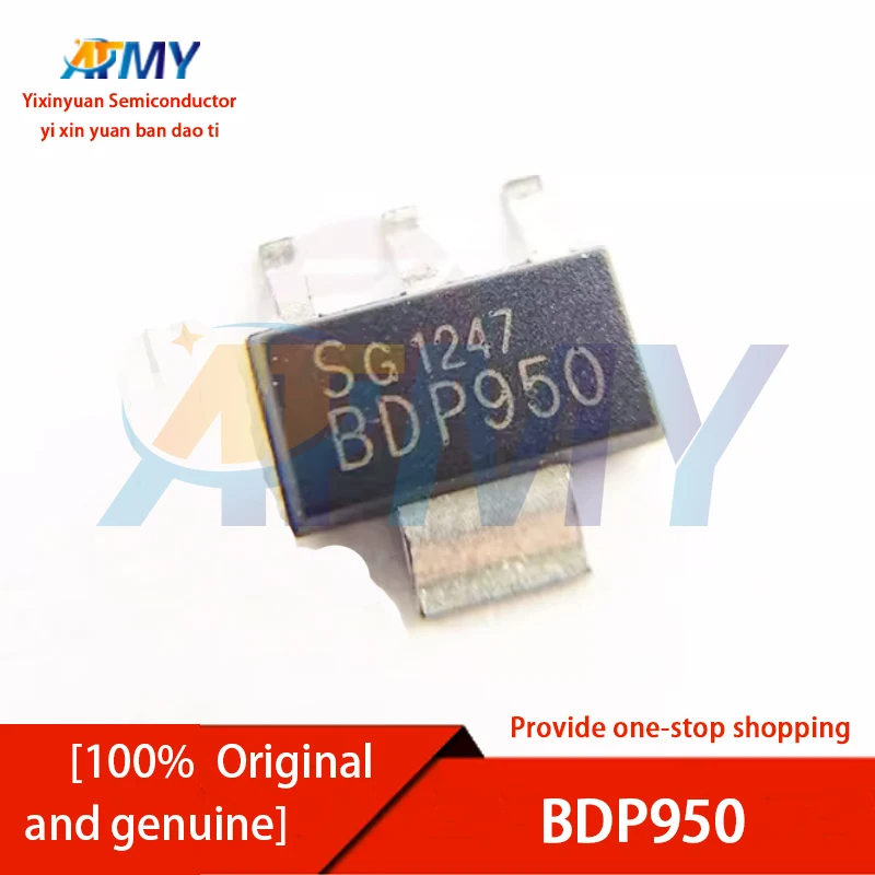 

10pieces BDP950E6327 SOT223 60V 3A Silicon PNP RF Power Transistor