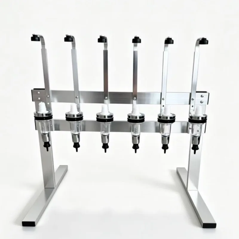 8 Heads Straight Perfume Rack & 12 Heads Gold Aluminum Hanging Wine Dispenser Rack Cabinet Upside Down Bottle Holder