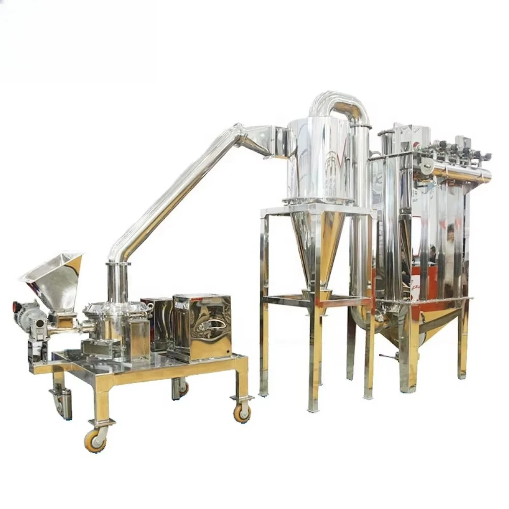 Stainless Steel Cassava Corn Seed Grain Maize Rice Oat Wheat Fine Mill Flour Powder Grinder Making Grinding Milling Machine