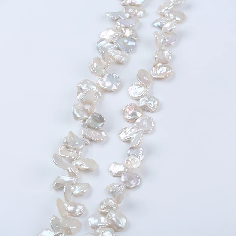 13-16mm Good Quality Keshi Pearl Petal-shaped Top drilled Natural Freshwater Pearl Strand for jewellery making