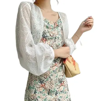 Long Sleeve Sun Protection Top Cover Ups Open Front Cardigan Bridal Shawl Wraps Cape Coat Black Women Casual Party Bolero Cape