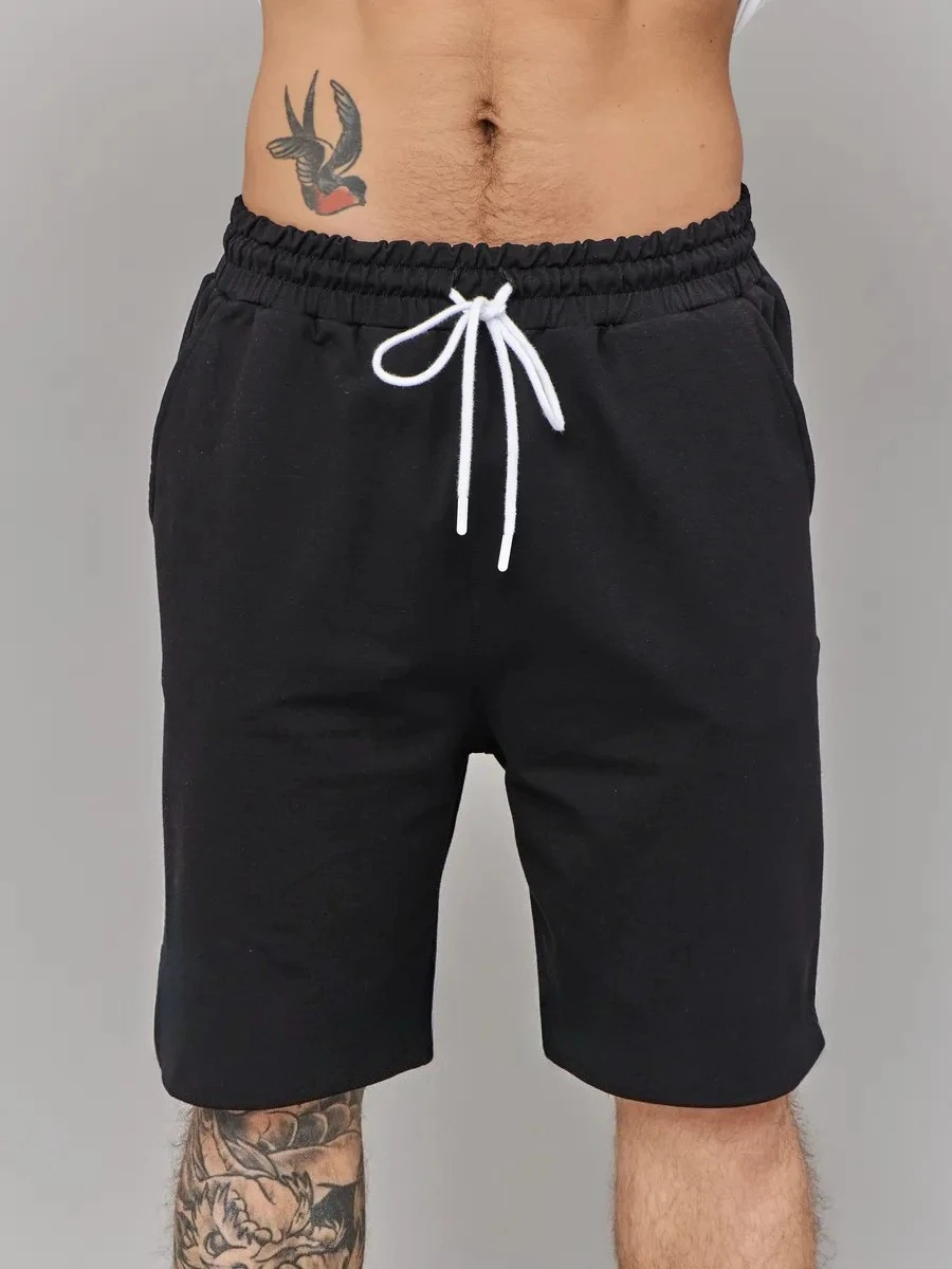 Streetwear Men's Fitness Shorts Summer Loose Drawstring Athletic Sweatpants Sport Jogging Beach Pant Casual Oversized Shorts Y2K