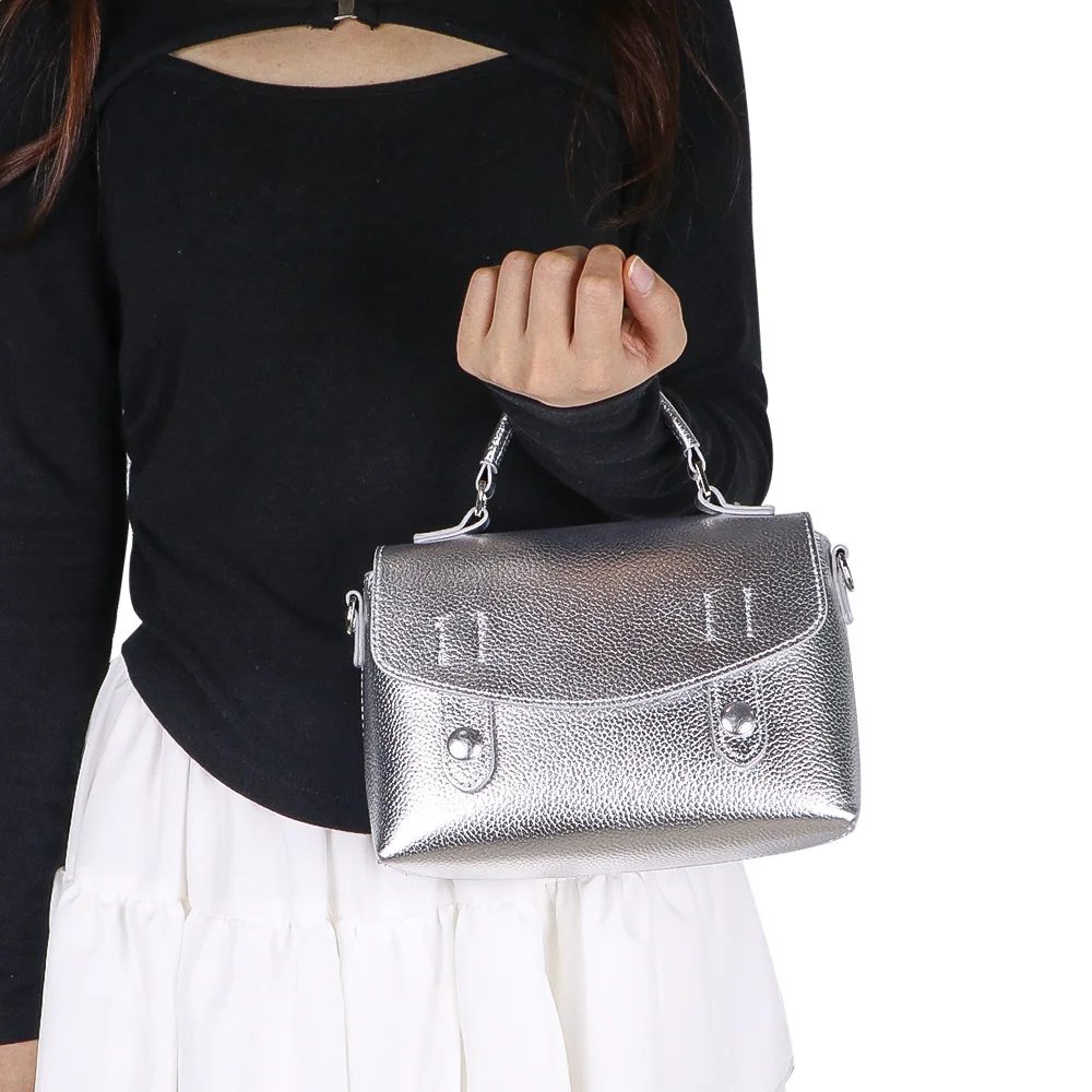 2024 New women's head layer cowhide soft fashion simple Genuine leather handbag crossbody bag casual shoulder bag