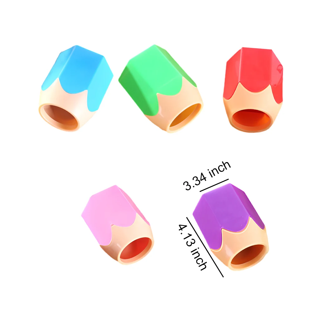 Bottom Hexagonal Organizer For Pens - Colorful Anti-Dumping Hypoallergenic Kids Organize Ruler Large Capacity Safe Blue Blue