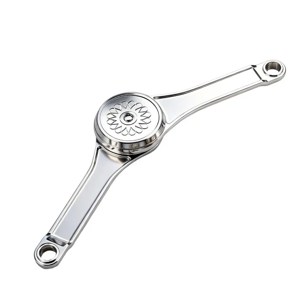 Satin Nickel Finish Lid Support Hinge Hydraulic Damping Adjustable Strength Folding Lid Stay Heavy Duty Construction
