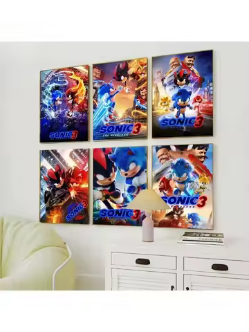 Diamond Painting Movie S-Sonic The H-Hedgehog For Bedroom Living Office Home Room Decoration Holiday Gifts