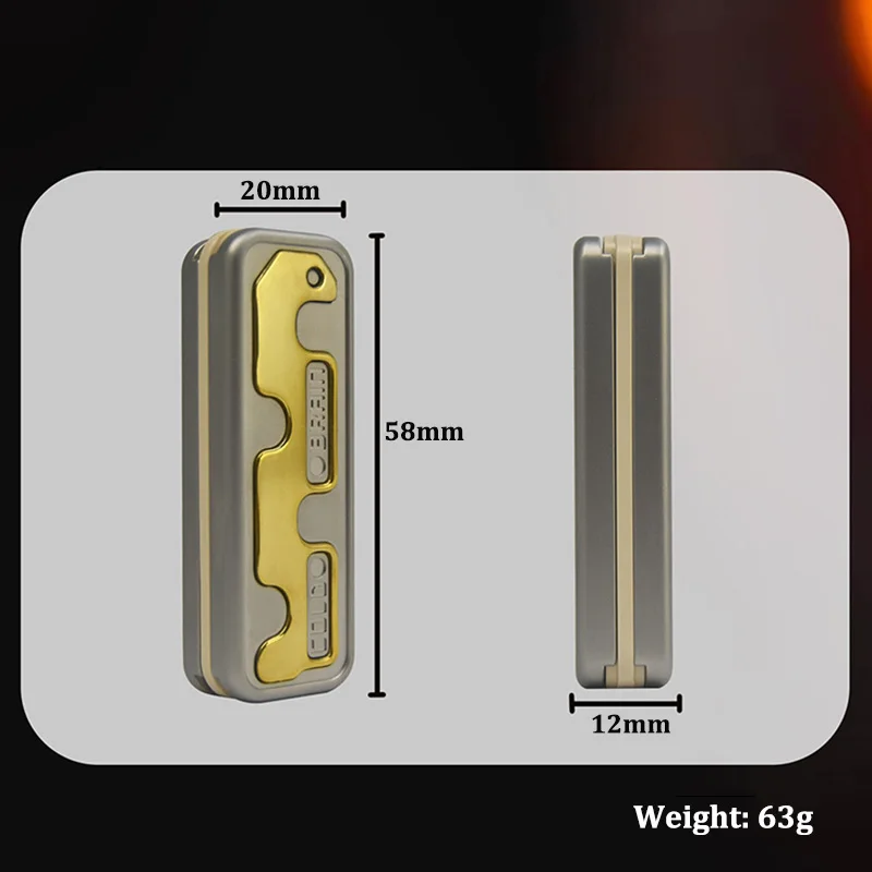 Pequeno cobra edc brinquedo fidget máquinas de metal empurrar cartão alívio do estresse brinquedo adulto alívio do estresse e relaxante dedo slide