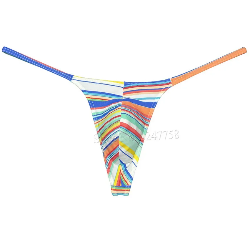 Men's Slim Pouch String Thong Underwear Penis Pouch Male Bikini Swim String Jockstrap Tangas