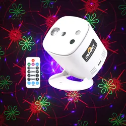 ESHINY RG/RGB Laser 64/Stars/96 Patterns DJ Disco Light Party Projector LED Bar Dance Room Stage Effect Mini Lamp USB Z9N7