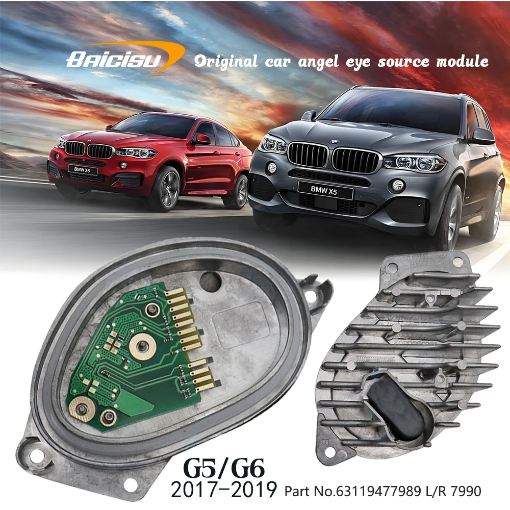 

63119477989-7990 LED DRL Modules for BMW X5 G05 40I 40ix 50ix M50ix X6 G06 LCI Aauto headlights X7 G07 2017-2019