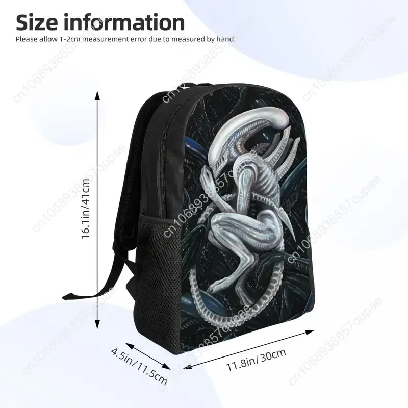 Zaino per laptop Alien Predators Comics Uomo Donna Bookbag di base per borsa horror di fantascienza per studenti delle scuole universitarie