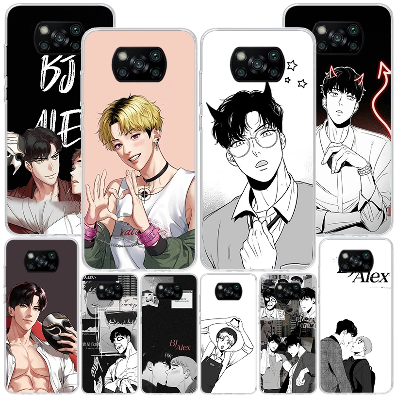 Anime B-J-Alex Phnoe Case for Xiaomi Poco X5 Pro X4 Gt X3 Nfc M5S M4 M3 M2 F3 F2 F1 Mi Note 10 Lite A2 A3 Unique Cover Coque