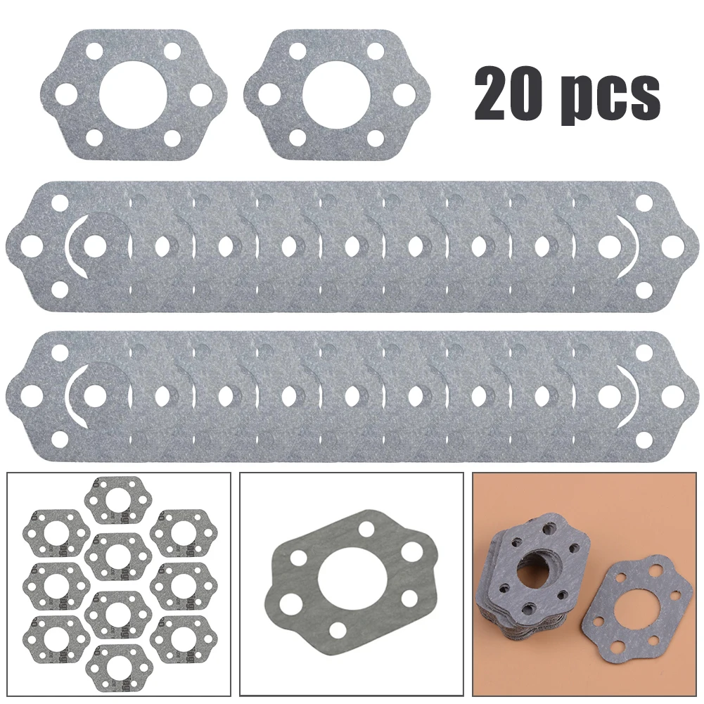Intake Manifold Gasket Set 20 Pieces for Carburetors of Chainsaw Models 021 023 025 M 10 M 10C M 30 M 30C M 50 M 50C
