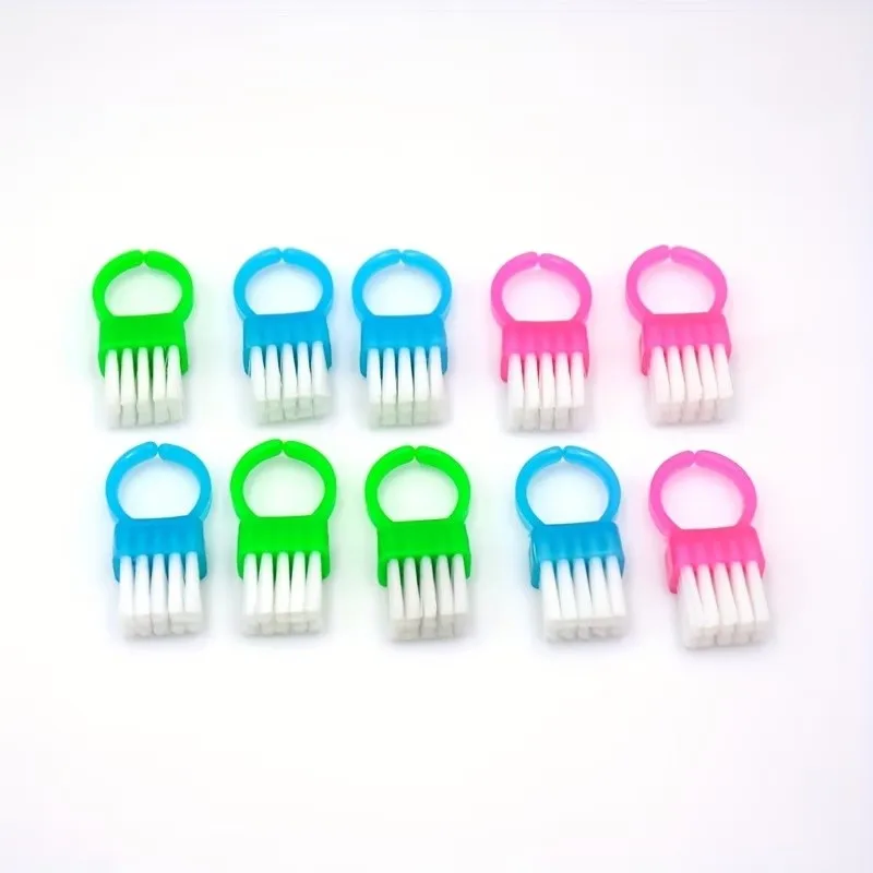 26 pcs Finger Loop Brush, Small Crevice Cleaning, Deep Clean Reach, Portable Finger Loop Design, Multipurpose, Random Color