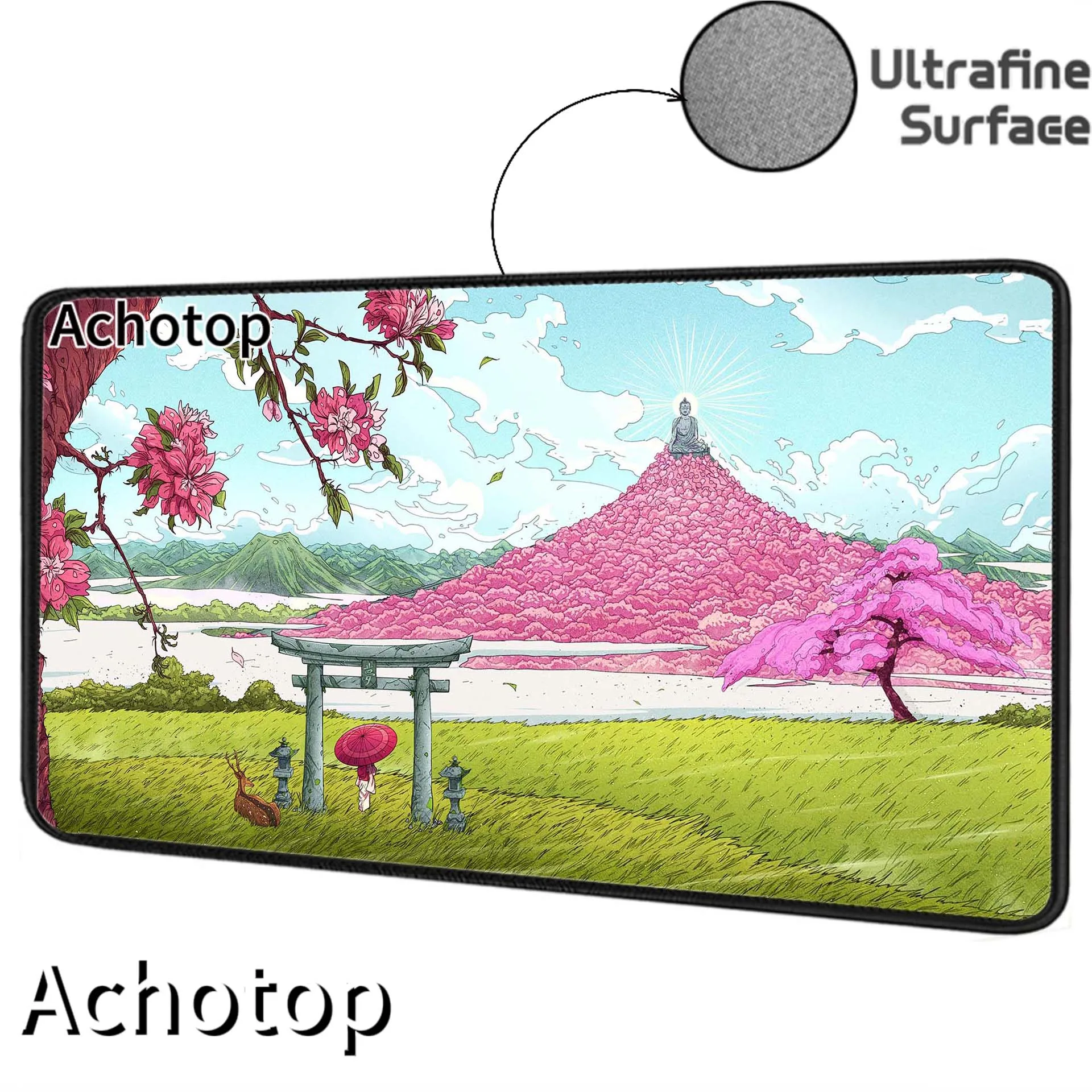 Ultrafine Surface Japanese Landscape Large Gaming Mousepad Gamer Speed Keyboard Pads Laptop Carpet Large Mouse Pad For Gamer Rug