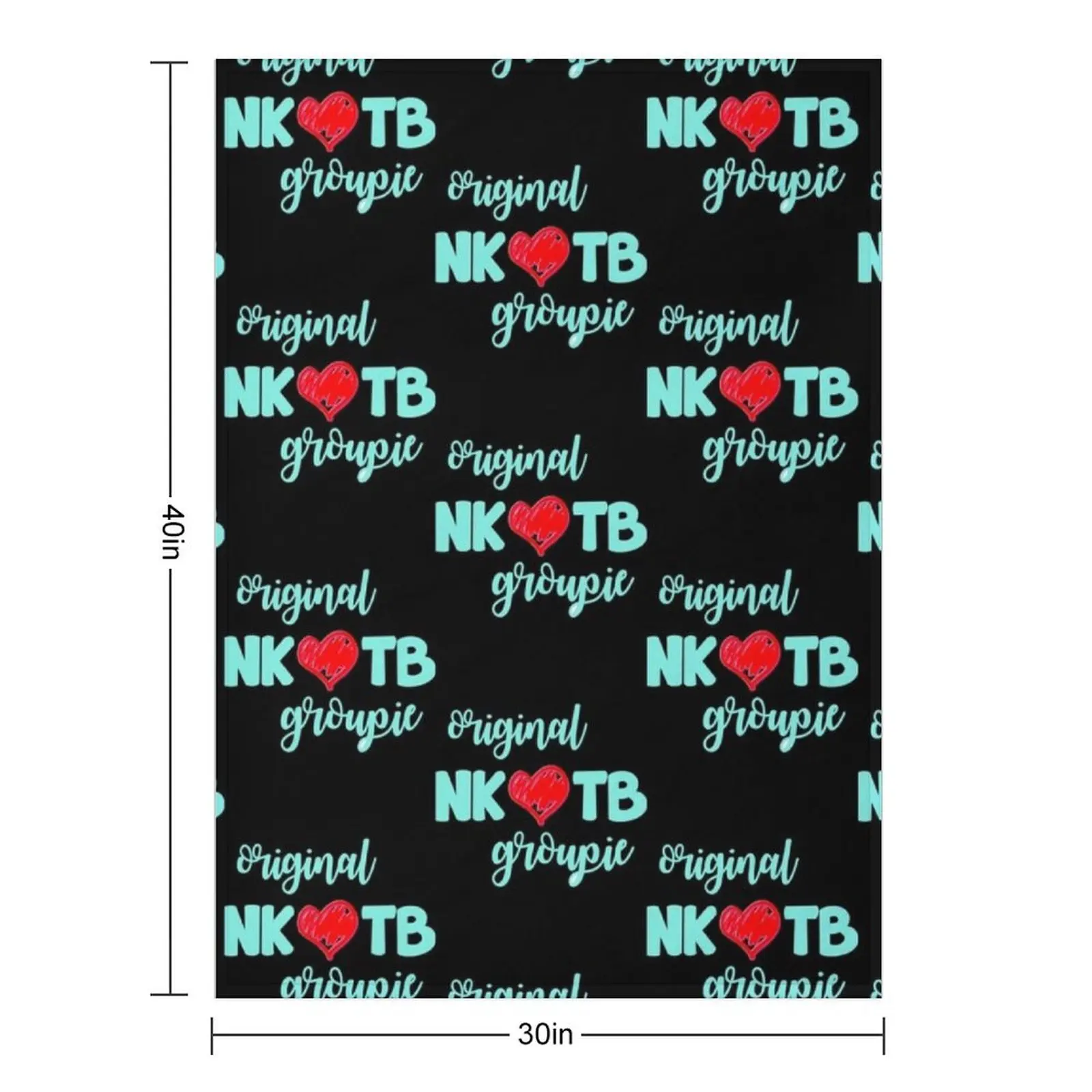 Funny Man Nkotb Kids New On Shirt The Blocks Blue Awesome For Music Fans Throw Blanket Sofas Custom wednesday Blankets