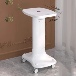 Carrello da salone con display bianco Carrello portaoggetti professionale estetico cosmetico con ruote Mobili da salone Werkzeugwagen MQ50TC