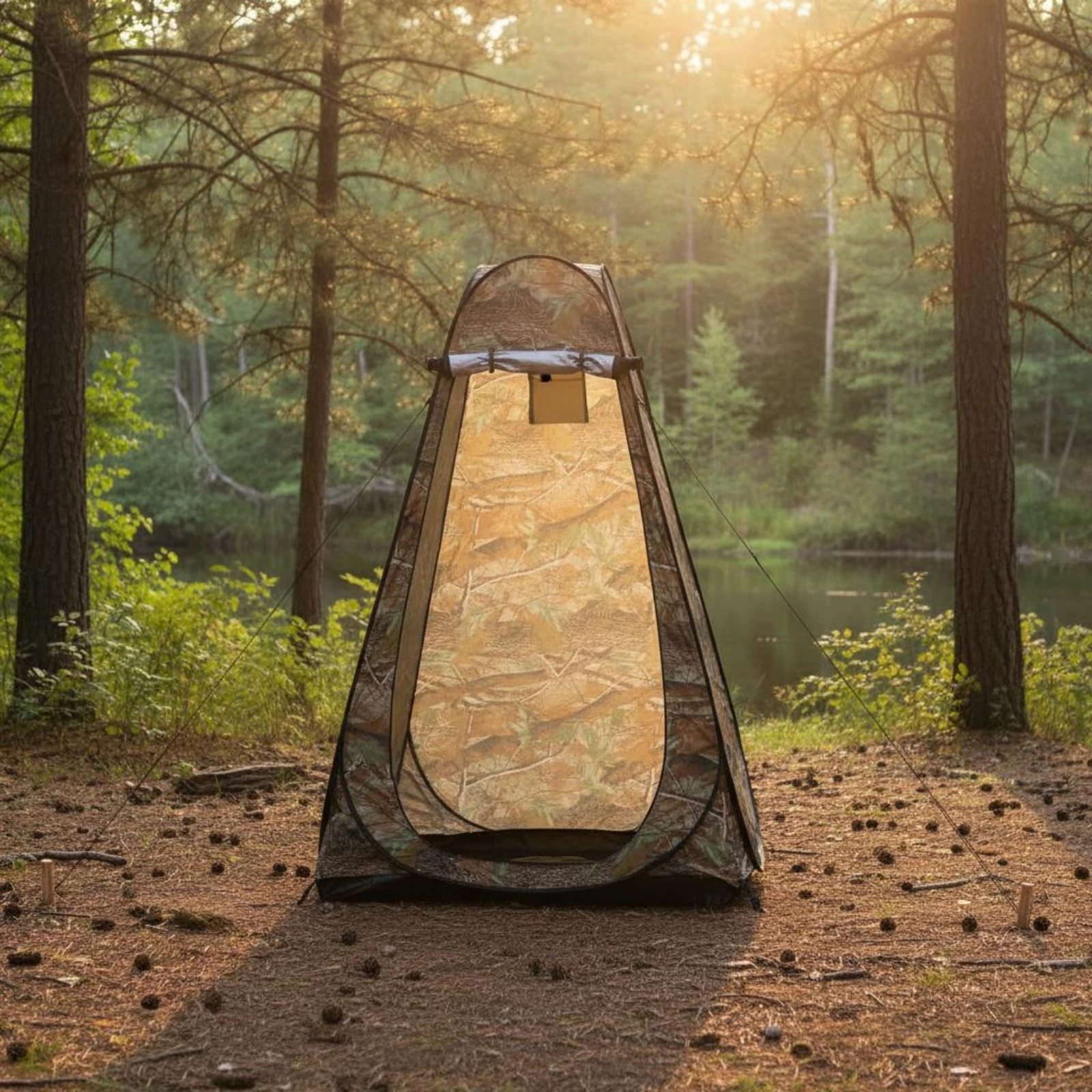 

Privacy Shower Tent Quick Setup Camping Toilet Tent Portable Changing Room Lightweight Portable Dressing Room Carry Bag Included