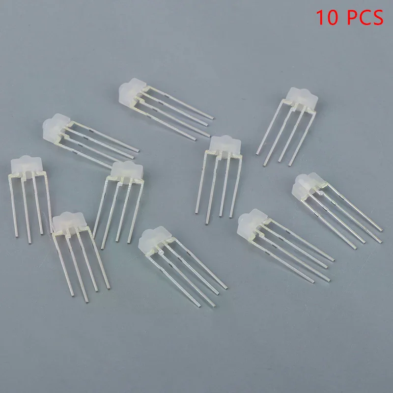 10pcs Mechanical keyboard light RGB LED 4pin RBG lamp full-color for kailh OTM Gateron Greetech switch keycool  keyboard