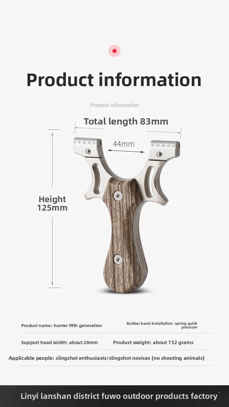 Hunter Slingshot - Jenis Baru Ketapel Tanpa Ikat yang Dapat Ditekan Cepat untuk Penggunaan Luar Ruangan