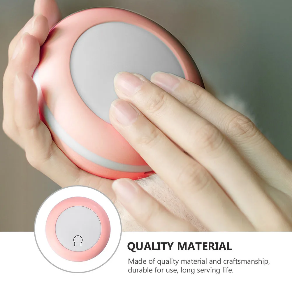 

1Set Mini Hand Warmer Built-in Power Bank Double Click Heating Fast Warm Up Portable for Daily Carry Cold Weather Tool