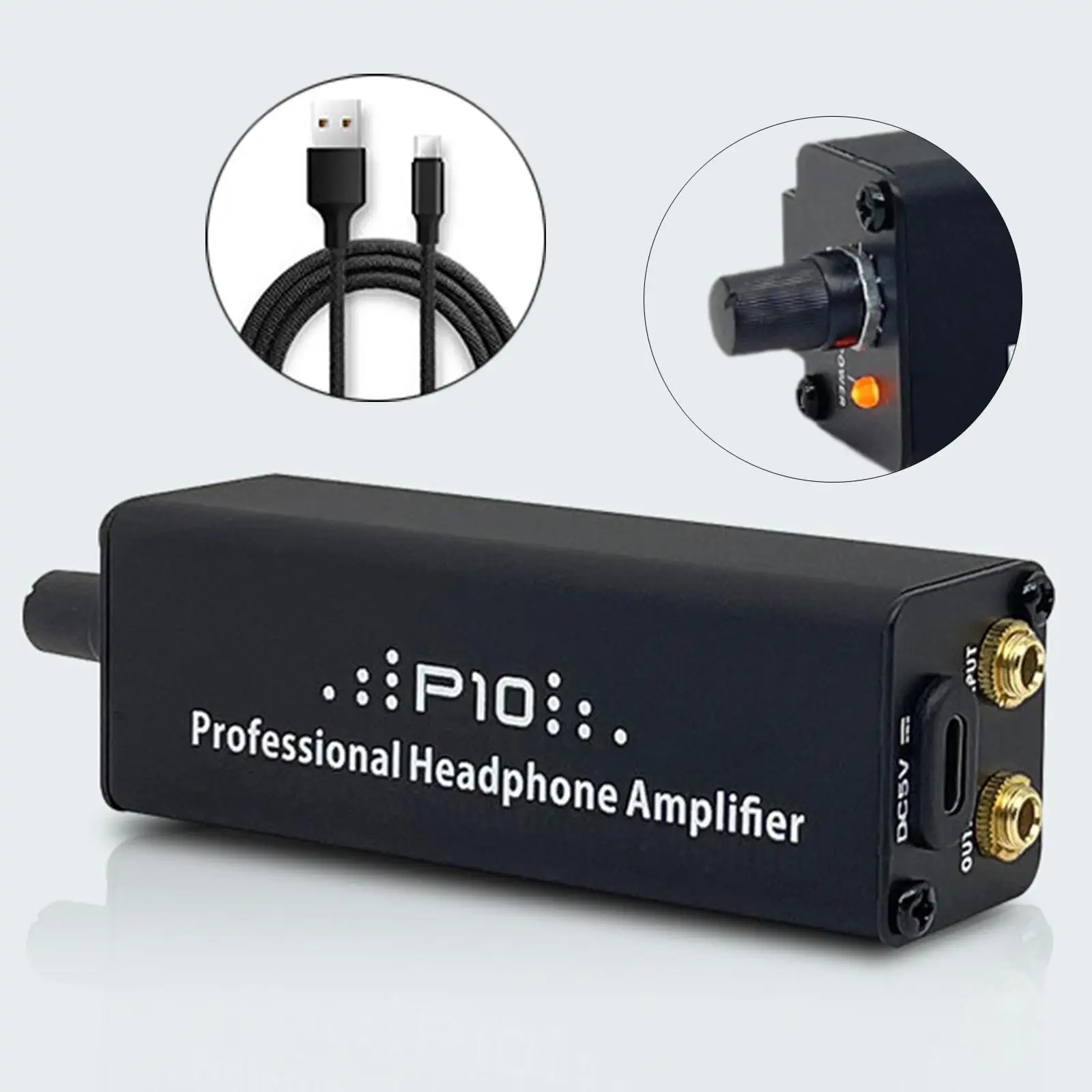 

Портативный усилитель для наушников, легкий контроллер громкости для наушников Plug and Play для цифрового плеер, ПК, аудиоцифровые устройства