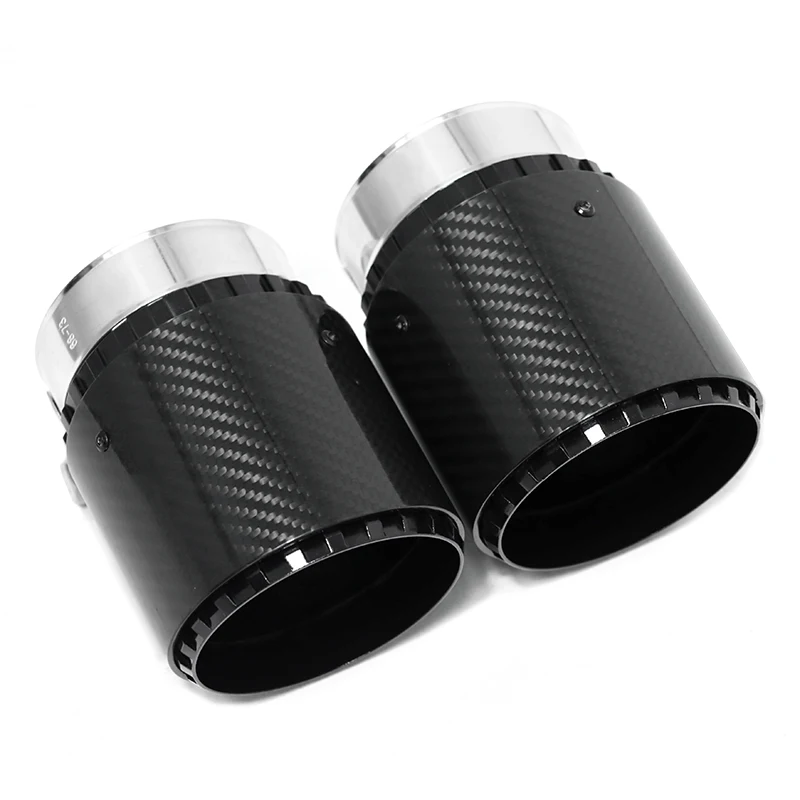 

2 шт./лот насадка на выхлопную трубу для BMW F22 F23 M235i M240i F20 F21 M135i M140i F30 F31 M335i M340i F32 F33 F36 M435i M440i ID60 мм глушитель