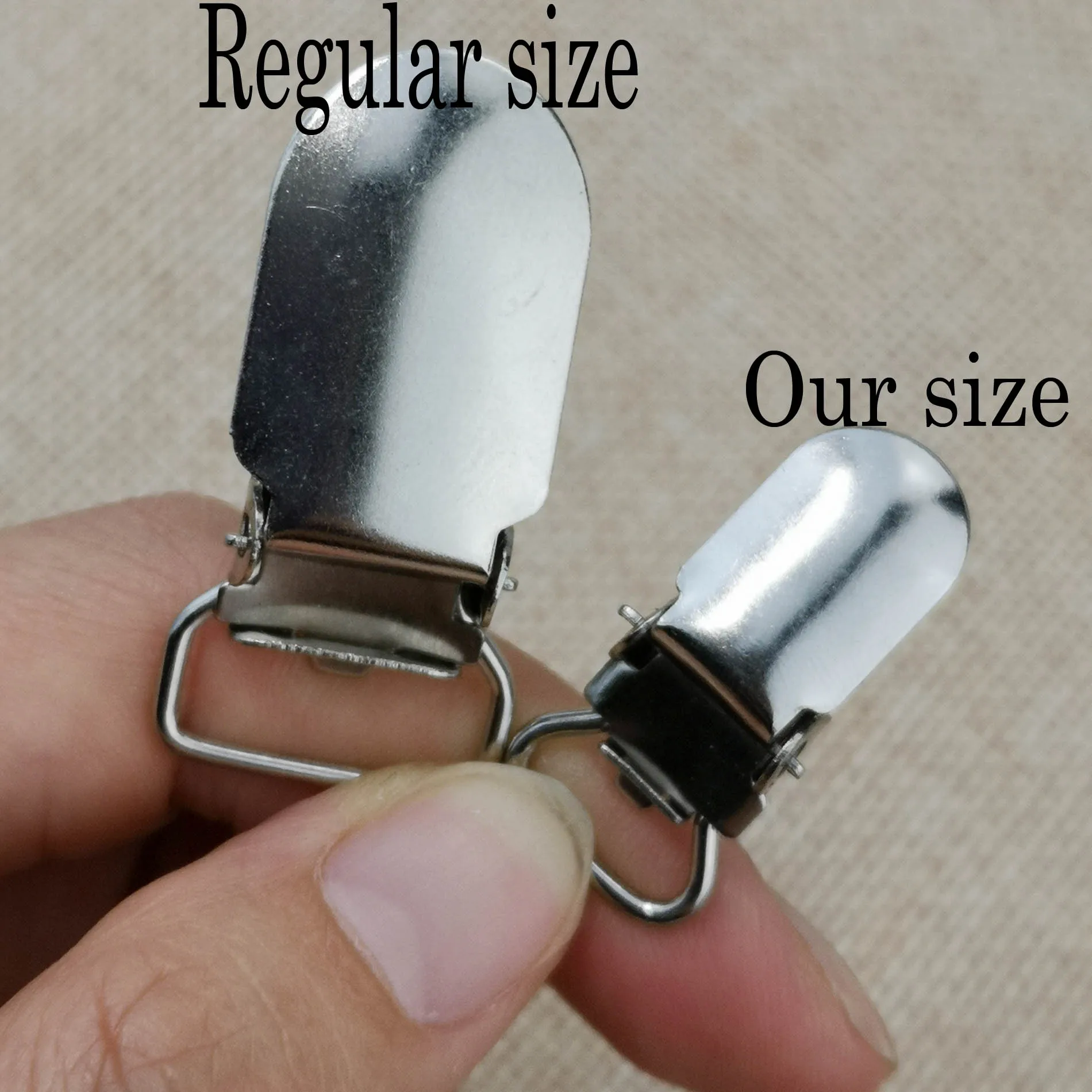 10mm mini Metal Suspenders Clips Replacement Heavy Duty Rugged Fasteners Clips Non-slip Stocking Clip