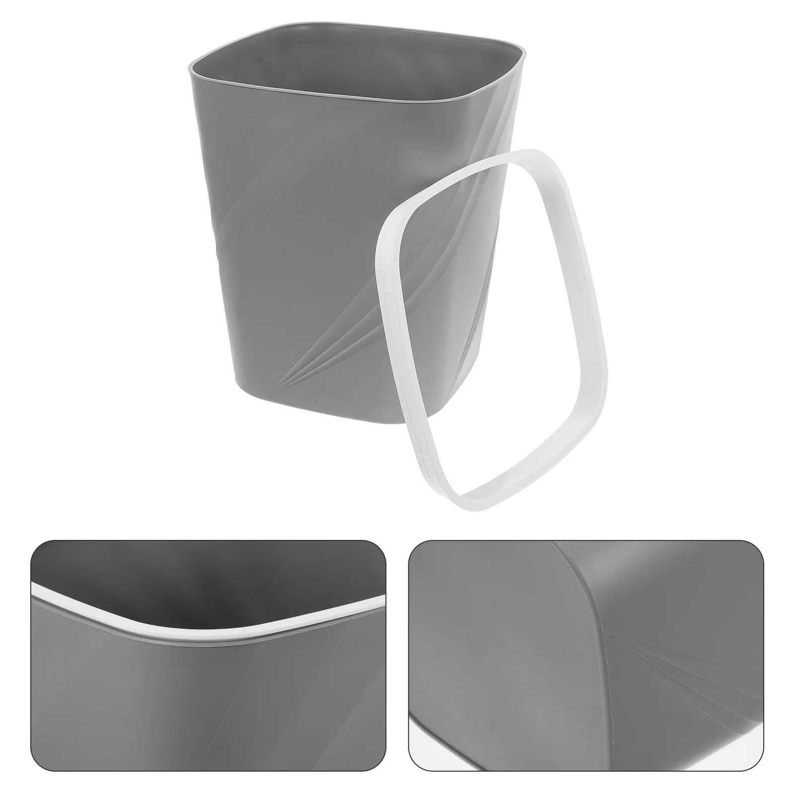 Open Trash Can Large Garbage Office Waste Basket Toilet Litter Bin Wastepaper Recycling Kitchen Desktop Slim Mini