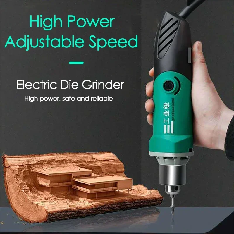 

500W Engraver Electric Drill 35000RPM 6-speed Variable Speed Electric Grinder Miniature Polishing Punching Grinding Machine