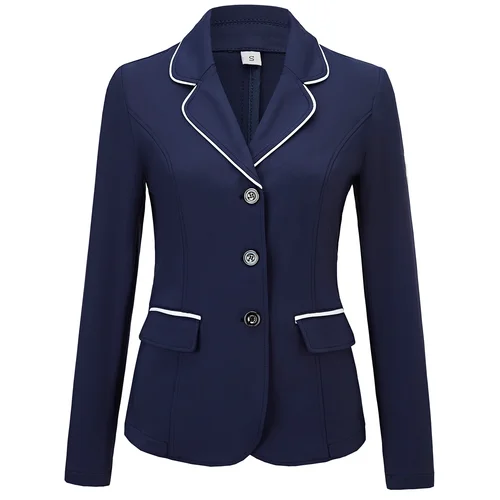 Imagen 1 del producto Uniforme de equitación de verano para mujer, traje ecuestre elástico y transpirable, ropa ecuestre de competición para adultos.