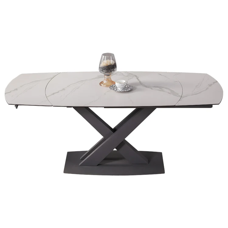 

Esstisch Marmor Mesa Juegos De Comedor Обеденный стол Мебель для столовой Выдвижной складной мраморный обеденный стол