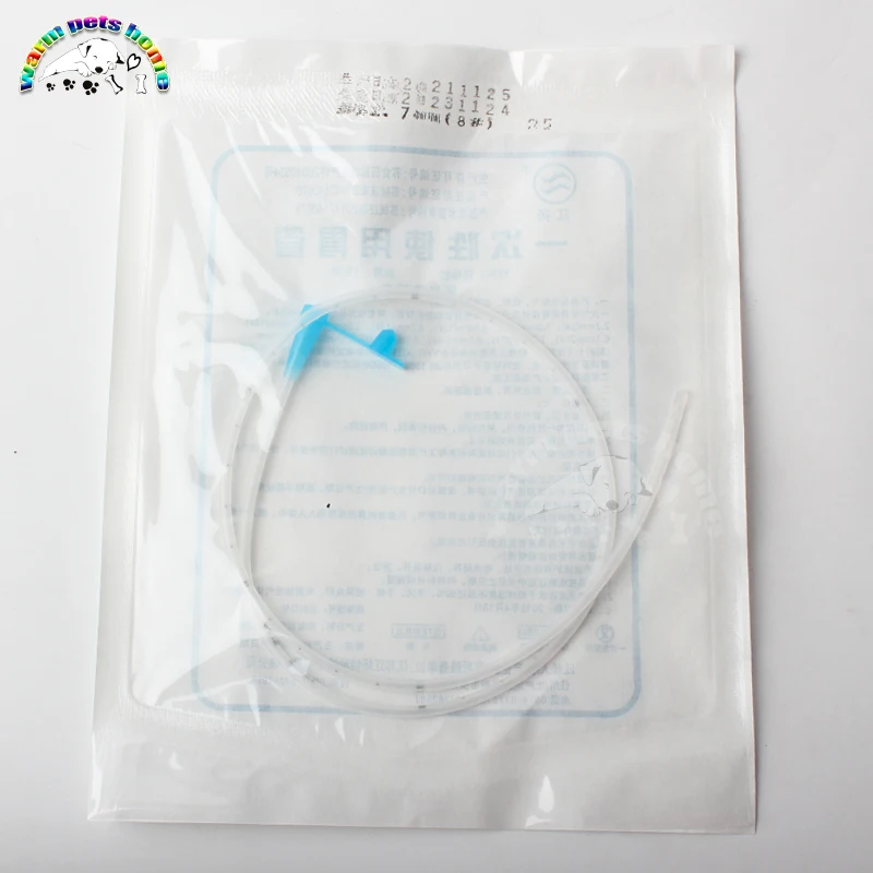 Stomach Tube with Centimeter Marks Silicone Rubber Feeding Tube for Human Dog Cat Animals Veterinary