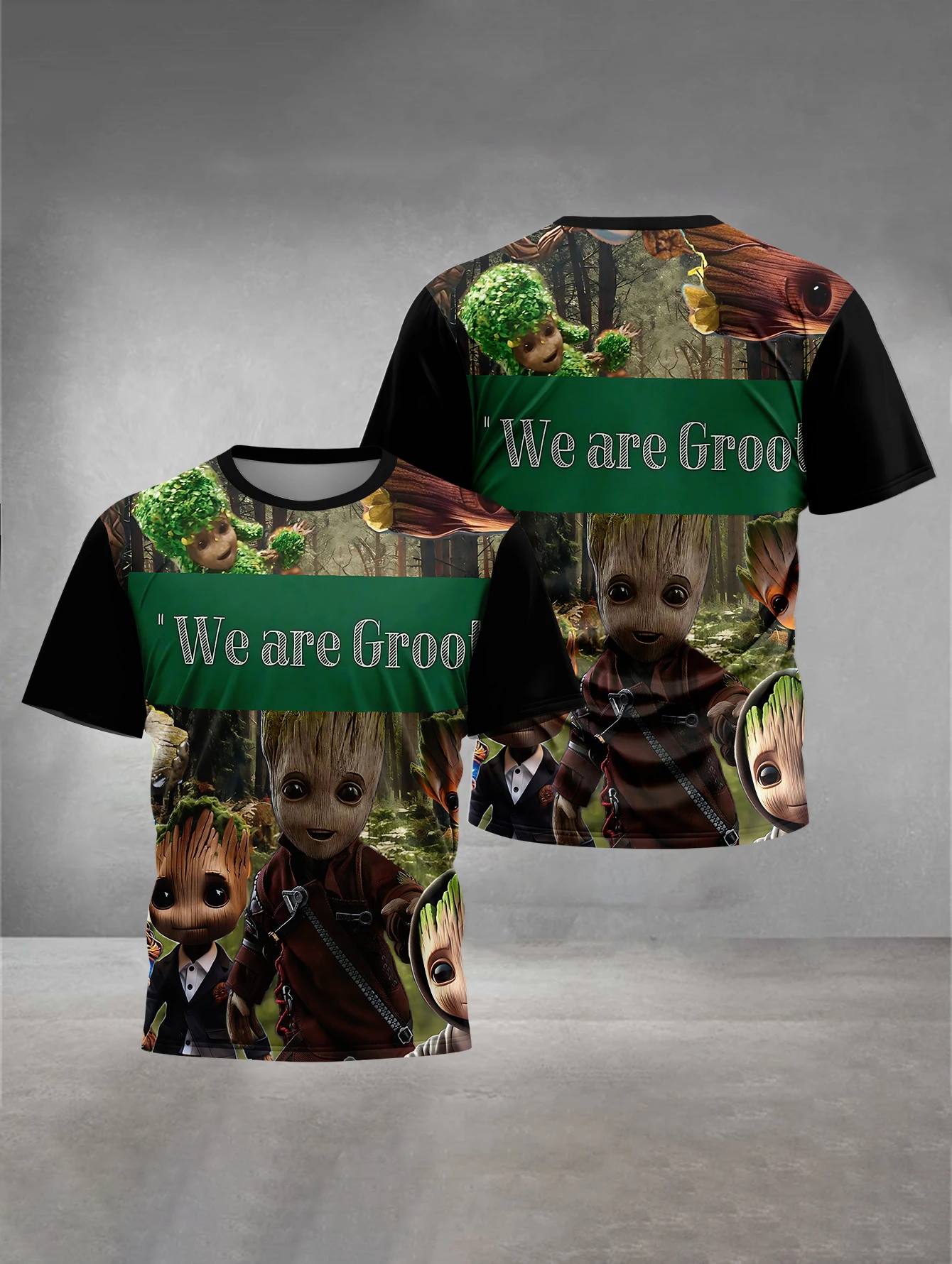 Groots 3D Print Baby Clothing 5 to 14 Years Male Outdoor Clothes for Children Boy Girl Child T-Shirt Top Shirts