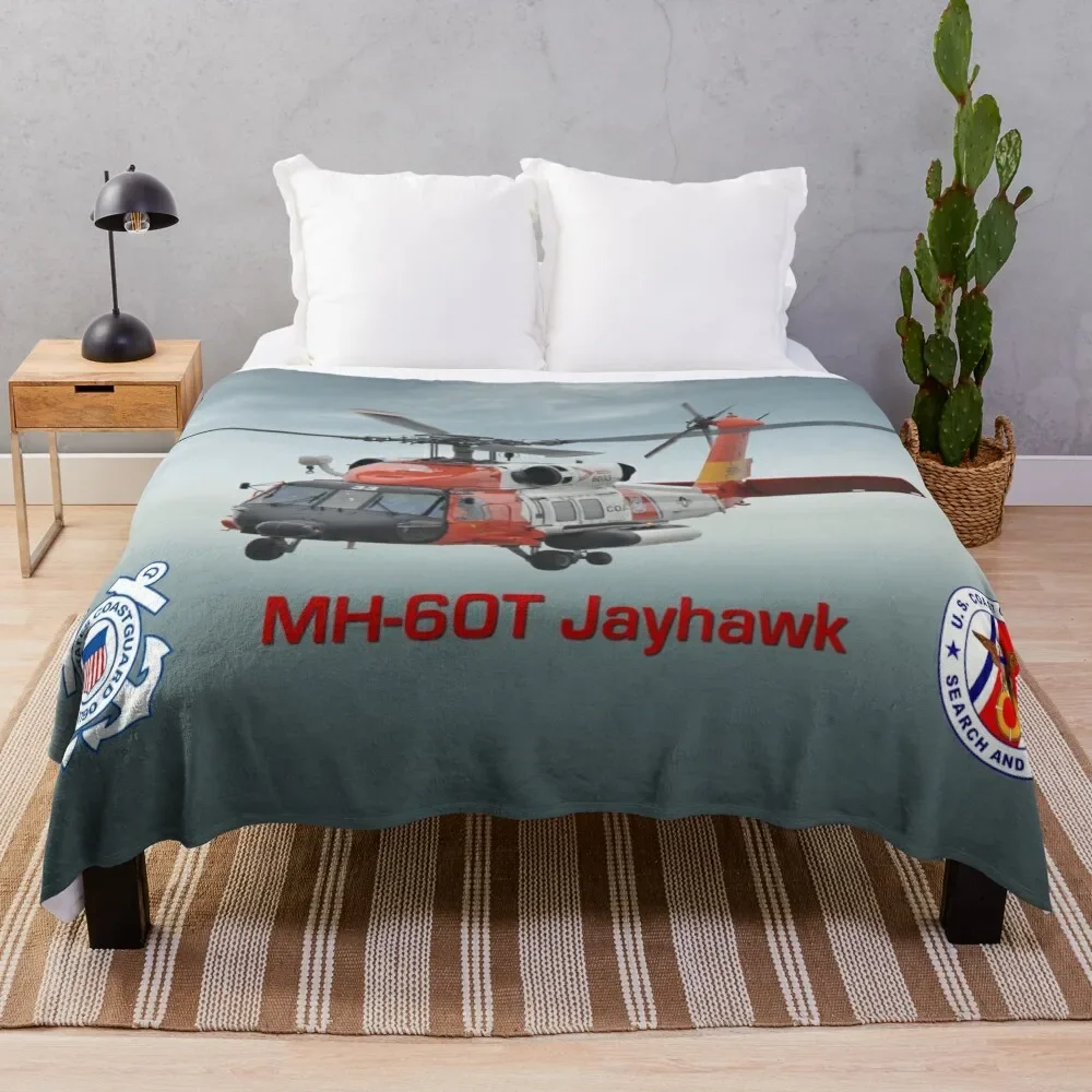 MH-60 Jayhawk USCG SAR Throw Blanket Comforter For Baby Thermals For Travel heavy to sleep Blankets