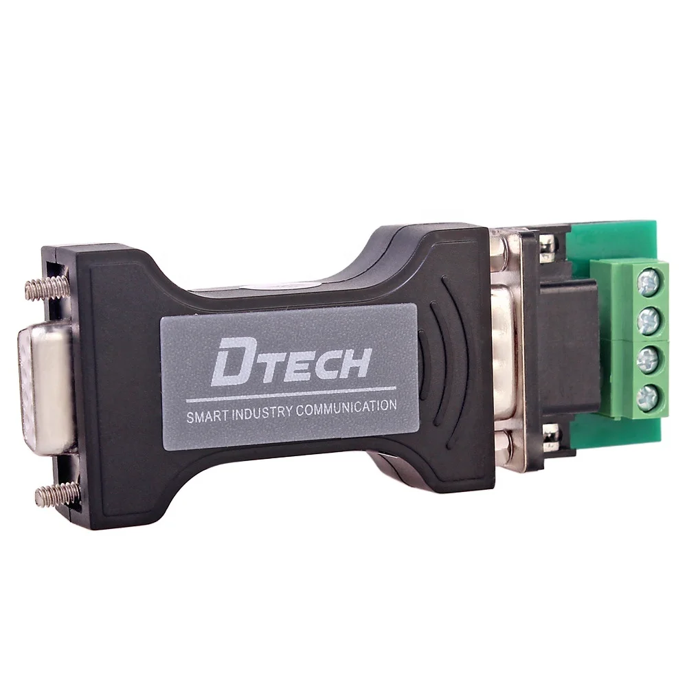 2PCS DTECH Wholesale Price Industrial Converter Series Passive RS232 To RS485/RS422 Converter With Ethernet